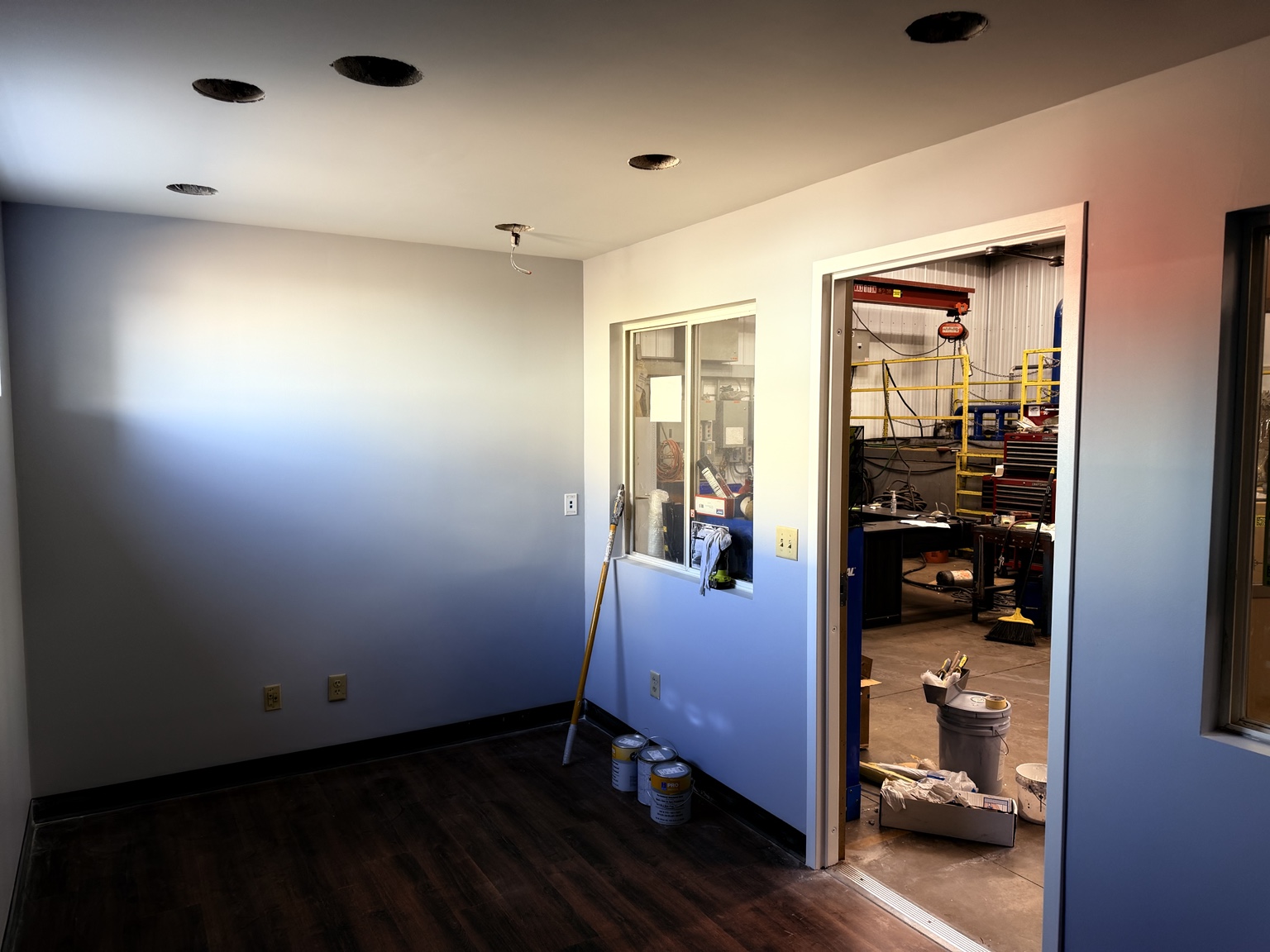 Finished interior